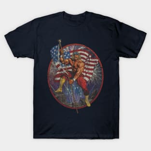 Flag Waving Patriot 1990 T-Shirt